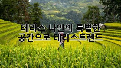 테라스, 나만의 특별한 공간으로!🏡 #테라스트렌드