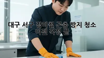 대구 서구 장마철 곤충 방지 청소, 이젠 걱정 끝!